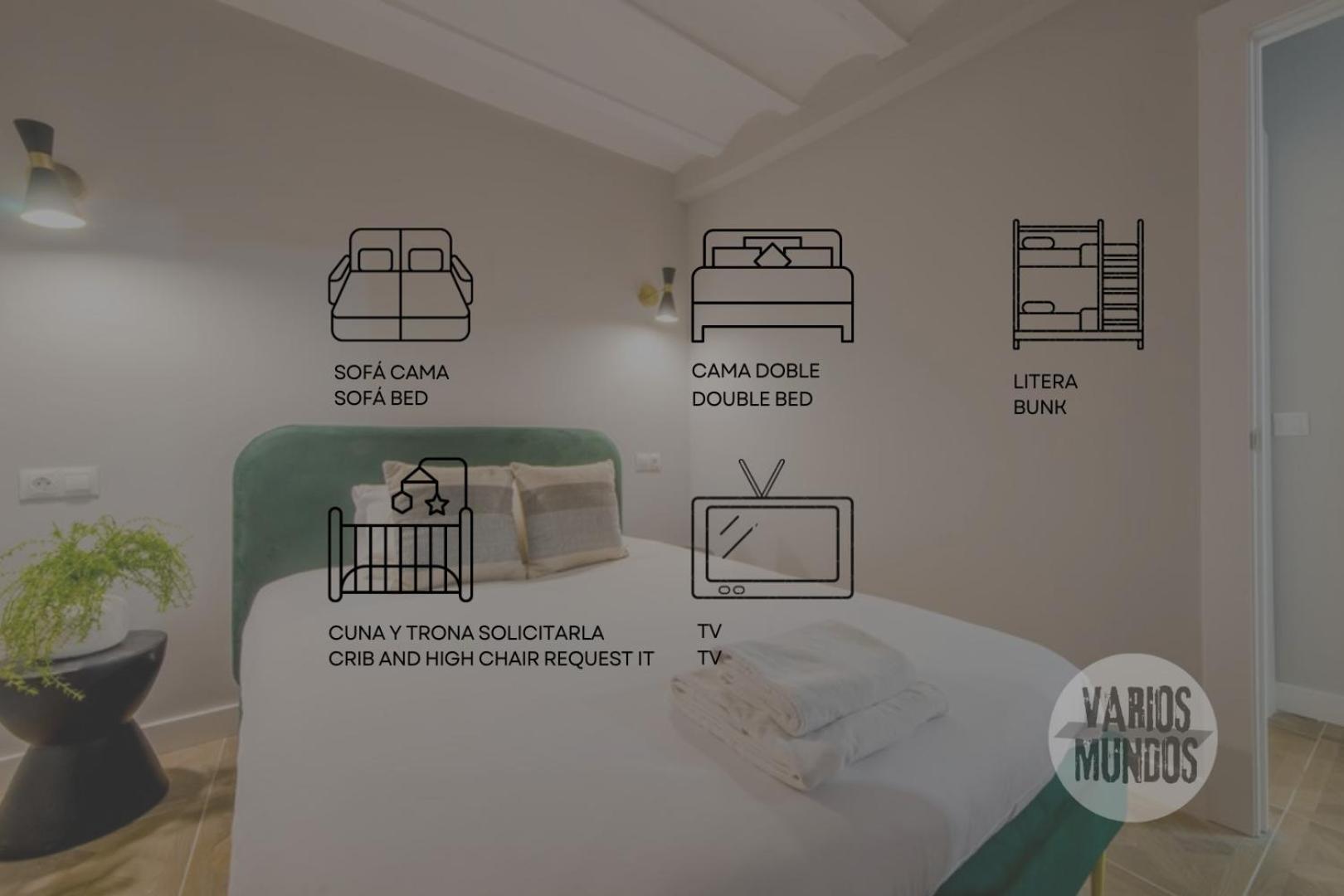 Confortable Apt Para 9Pax En El Centro De Madrid E3 Luaran gambar